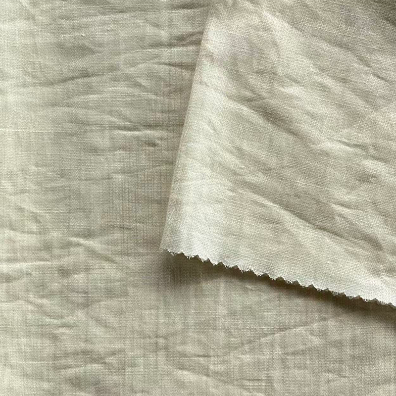 NO 6053 Skinnende Tencel hørstof